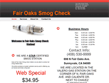 Tablet Screenshot of fairoakssmogtestonly.com